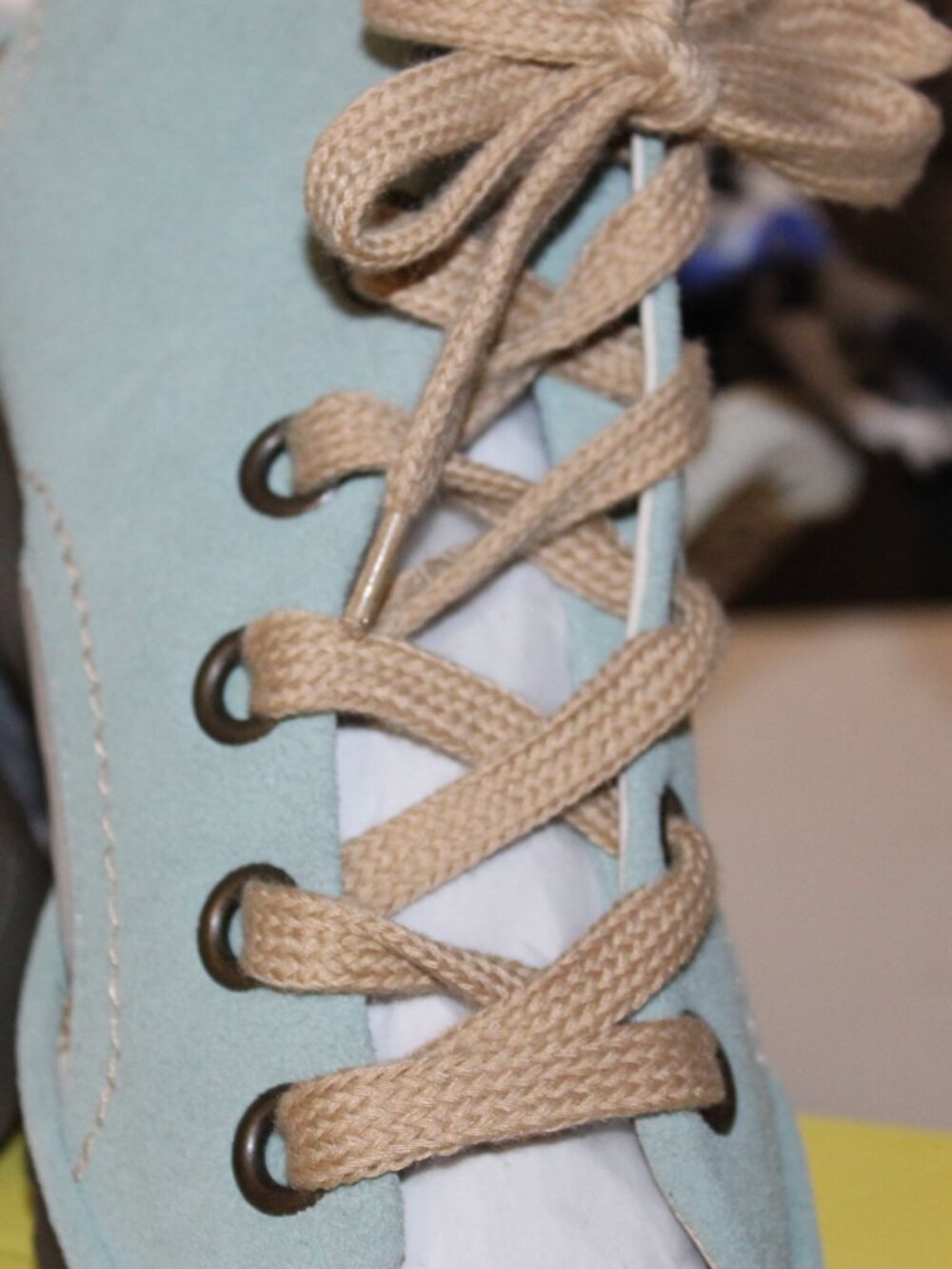NWT Fly London YABA Mint Suede Green Lace ups women's 40 (9.5/10) PRETTY! - Picture 8 of 9